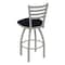 Holland Bar Stool Co 30" Swivel Bar Stool, Nickel Finish, Canter Twilight Seat 41030AN002 - alternate 2